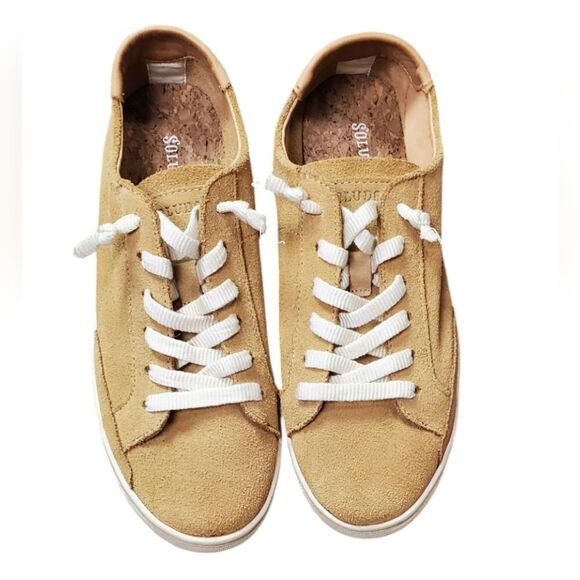 Soludos Suede Camel Sneakers - Picture 1 of 6